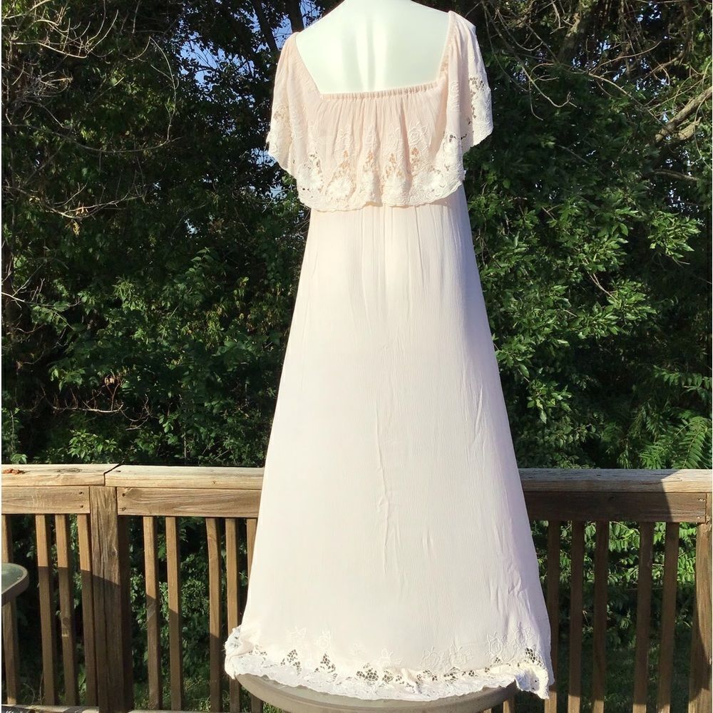 Fillyboo Wonder Years Embroidered Off The Shoulder Maxi Dress Size XS - Picture 5 of 14